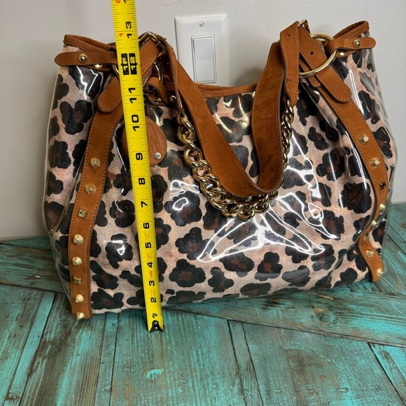 Stuart Weitzman PVC Animal Print Purse Mobwife - Picture 4 of 16